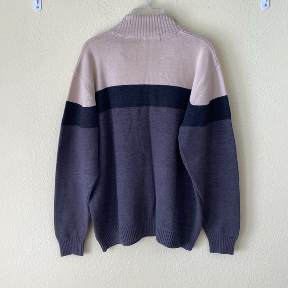 Tricots St. Raphael Half Zip Color Block tank Sweater - Picture 5 of 7